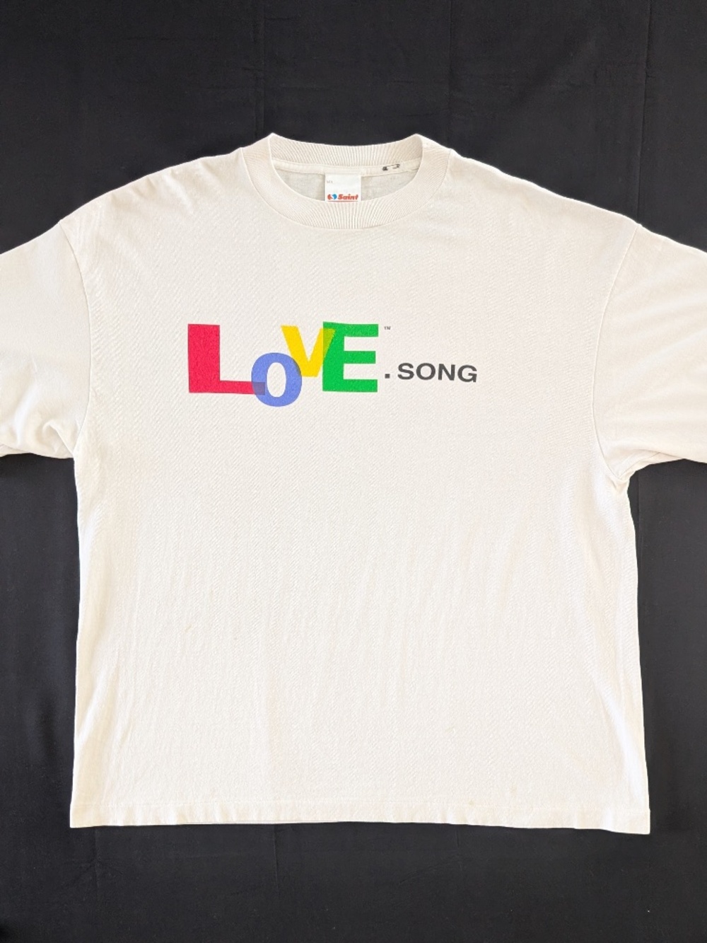 Saint Michael Love Song T-Shirt White XXL Distressed Streetwear Made in Japan